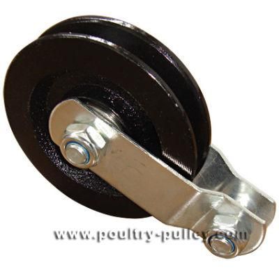 Pulley 3-1/2&quot; Double Bracket Composite