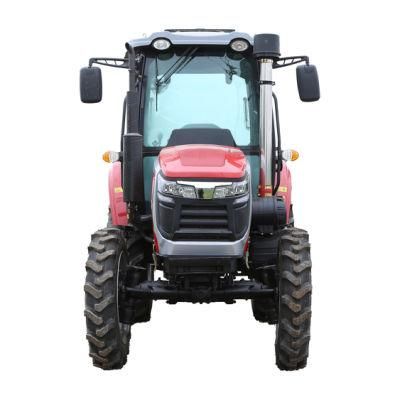 China Tractor for Agricultural Machinery Manufacturer 90HP 4WD Orchard Small Farm Lawn Garden Wheel Tractor