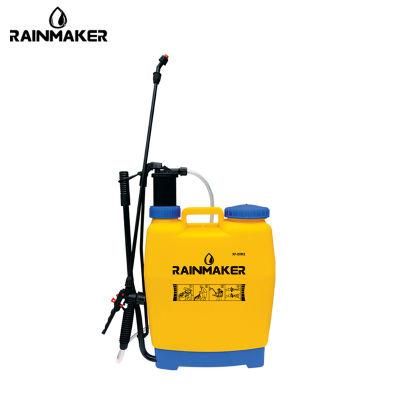 Rainmaker 20L Agriculture Garden Hand Backpack Plastic Customized Yellow Sprayer