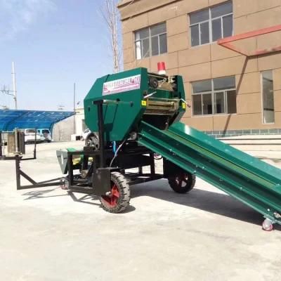 Automatic Hay Wrapper Crops Packing Machine Mini Corn Silage Straw Round Baler Silage Packing Machine Hay Baler and Wrappers