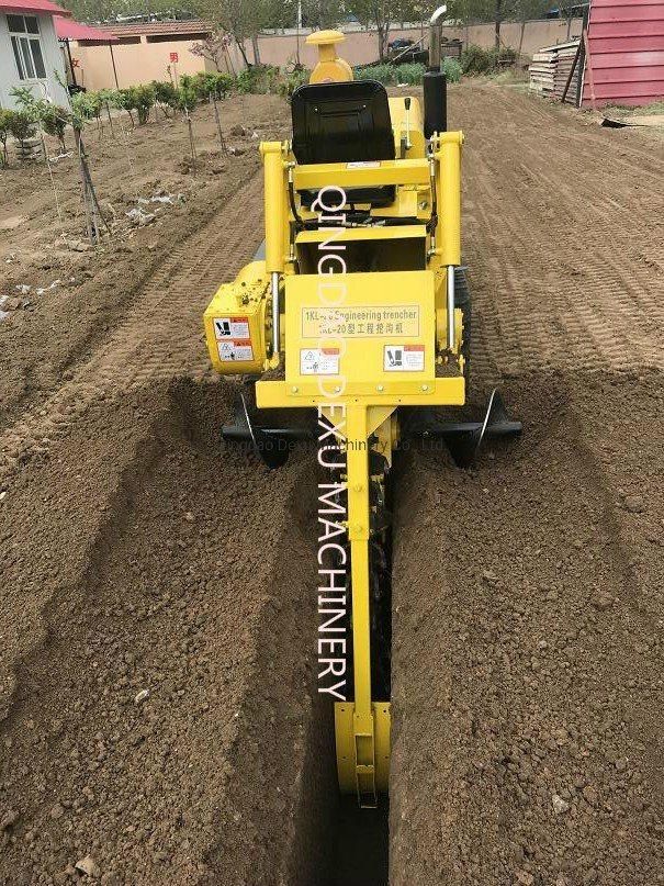 Farm Trencher Agriculture Digging Machine Consturction Ditching Trenching Machine