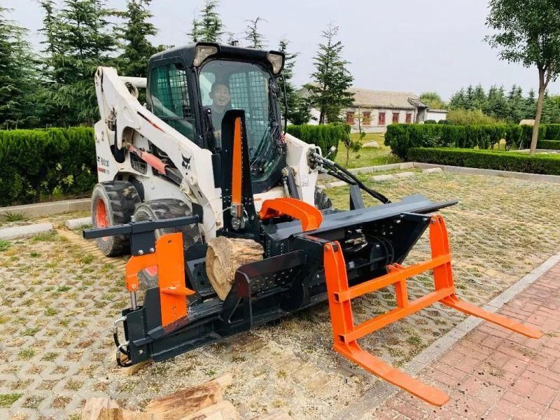 Skid Steer Mounted Firewood Processor with 6way Adjustable