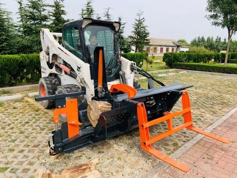 Skid Steer Mounted Firewood Processor with 6way Adjustable