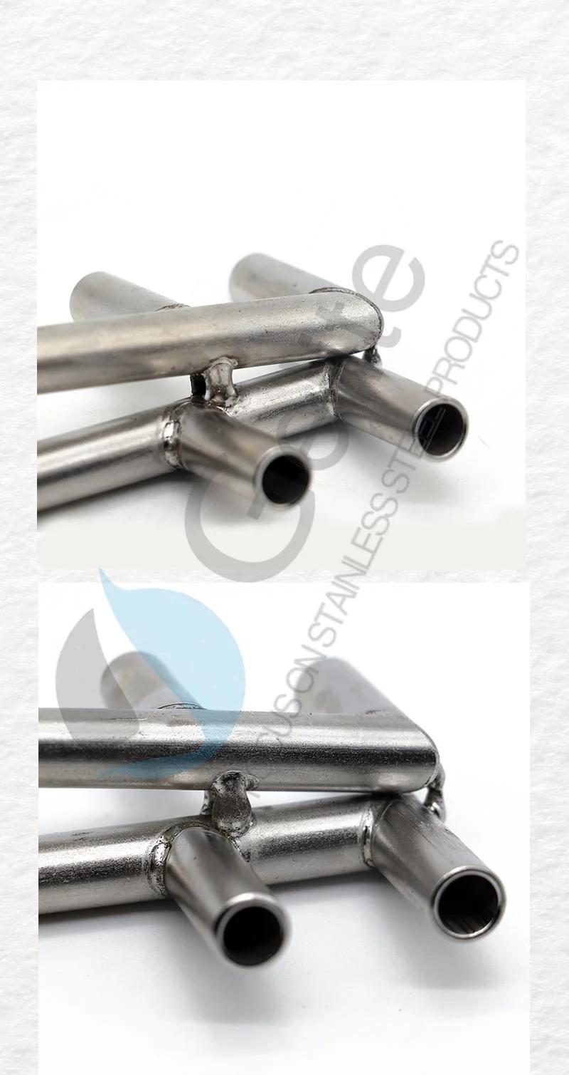 Milk Collector Six Way Stainless Steel Gas Valve Milking Valve F Two Tee Welding for Milking Machine