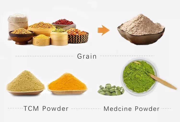 Industrial Hammer Mill Rice Cocoa Bean Herb Crusher Curry Turmeric Food Dry Spice Corn Powder Commercial Herb Grinder