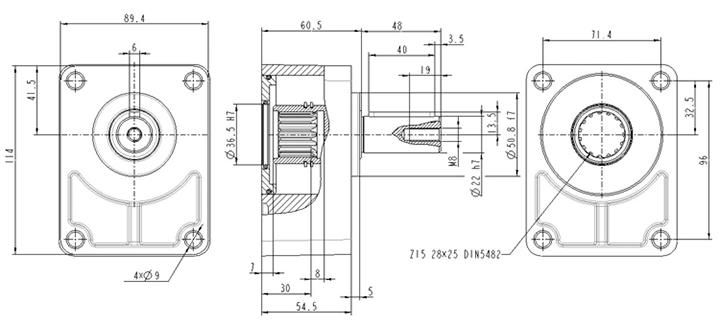 Bearing Support for Hydraulic Gear Pump Group 2