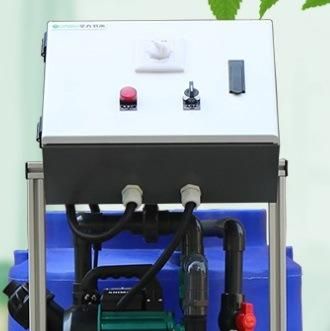 Manual Control Simple Drip Irrigation System with Liquid Fertilizer Mixing Pump and Bucket