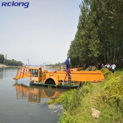 Aquatic Floating Weed Grass Plant Harvester Trash Skimmer Boat