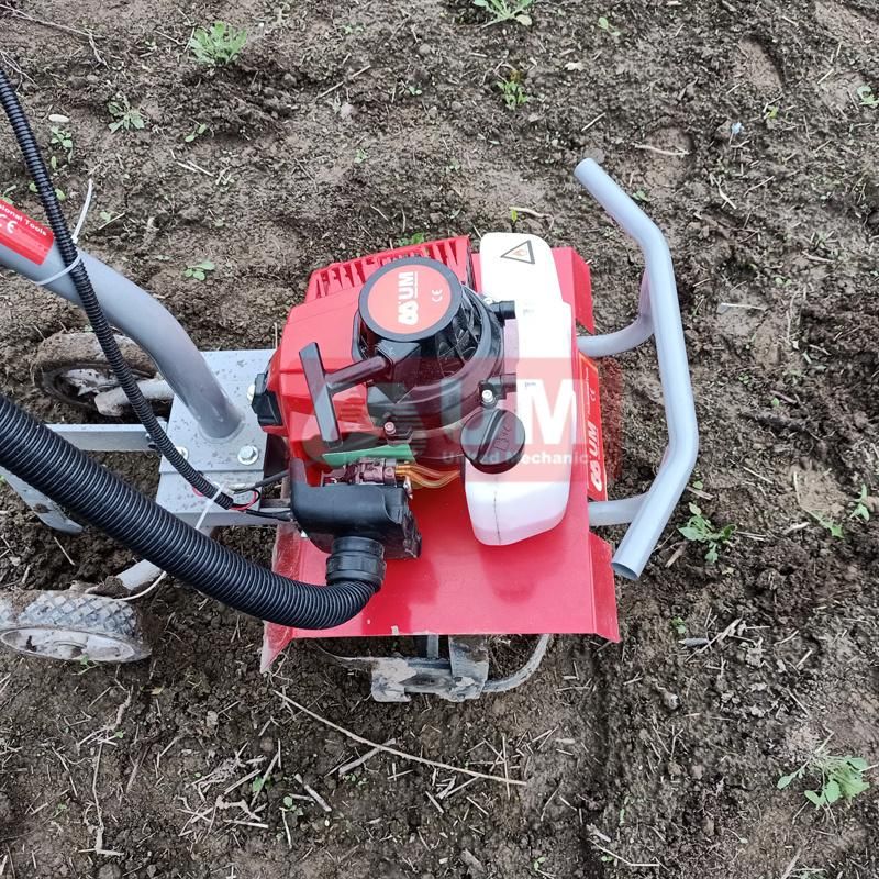 Um Hand Push Garden Machinery Farm Equipment 63cc Mini Power Tiller Hand Push Tiller Machine