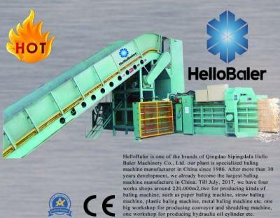 Waste plastics baler machine for packaging baling strapping pressing waste paper pulp cardboard plastic scraps recycling