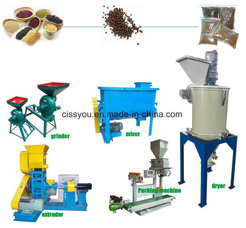 Wet Type Floating Fish Feed Pellet Maker Extruder Machine