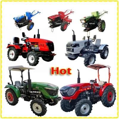 China Lansu Factory Good Price 4 Wheels Drive Tractor Agricultural Farm Tractor