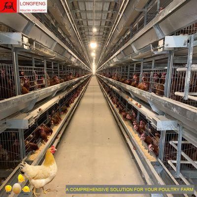 Poultry Farming Computerized Longfeng China Layer Cages Chicken Cage Farm Equipment Manufacture
