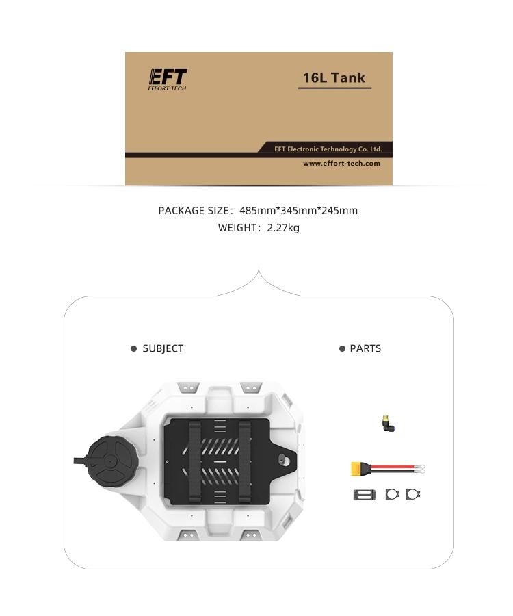 E616p Drone Sprayer Price with Tank for Agricultural Drone Frame