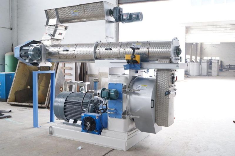 1-2tph Complete Animal Feed Machine Line Including Pellet Machine, Hammer Mill as Grinding Machine for Mesh and Granulator for Poultry or Fish /Chicken Feed