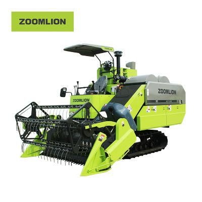 Zoomlion 100HP Longitudinal Flow Full Feed Crawler Type Rice Combine Corn Harvester