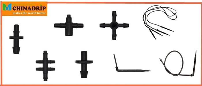 Drip Irrigation Bent Arrow Dripper with Tube and PC Dripper for Garden DIY Kits