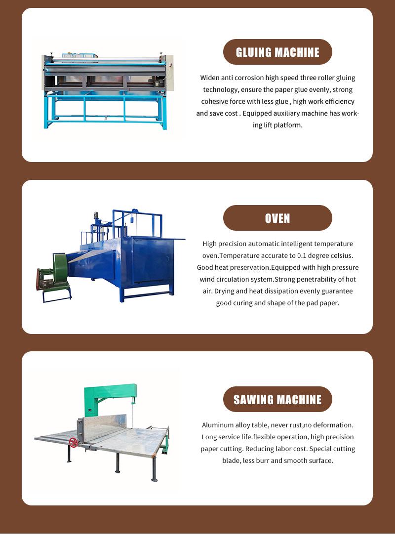 High Efficiency Evoparating Cost Cooling Pad Production Line