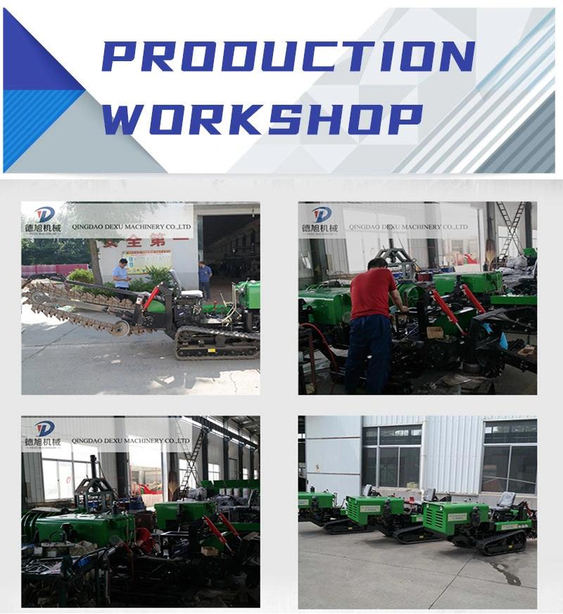 Professional Trencher Machine Diesel Power Small Tractor Digging Trencher Machine