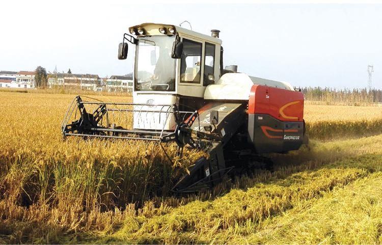 High Quality Farm Agricultural Machinery Tracked Rice Combine Harvester