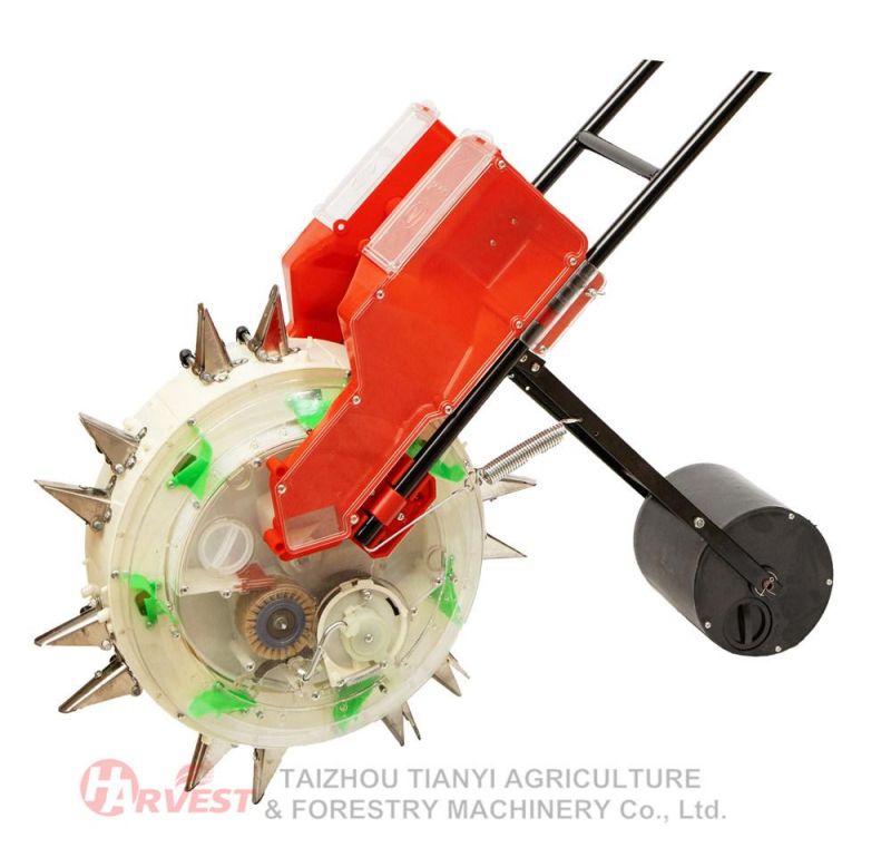 Agricultural Farm Portable Double Rows Vegetable Planter Grain Machine Seed Hand Push Seeder (SA006)