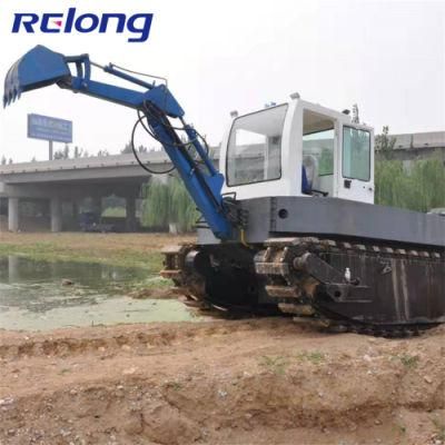 Small Amphibious Aquatic Plant Weed Harvester Equipment for Sale