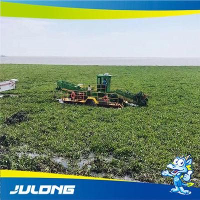 Automatic Water Lotus Weed Reed Harvesting Machine Hyacinth Harvester