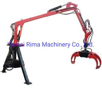 Hydraulic Tractor Wood Log Crane Log Loader Crane