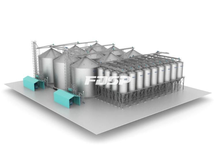 Poultry Feed Pellets Production Line and 600000t Per Year Fattening Pig Feed Production Line