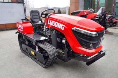 Lugong Diesel Arable Machinery Power Tractor Garden Cultivator Rotary Tiller with Cheap Price Lx50