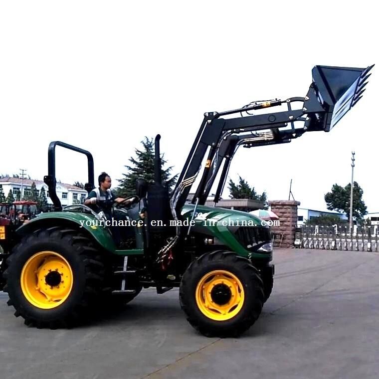 High Quality Europe CE Approved 80-100HP Wheel Tractor Mounted Front End Loader with Standard Bucket for Sale