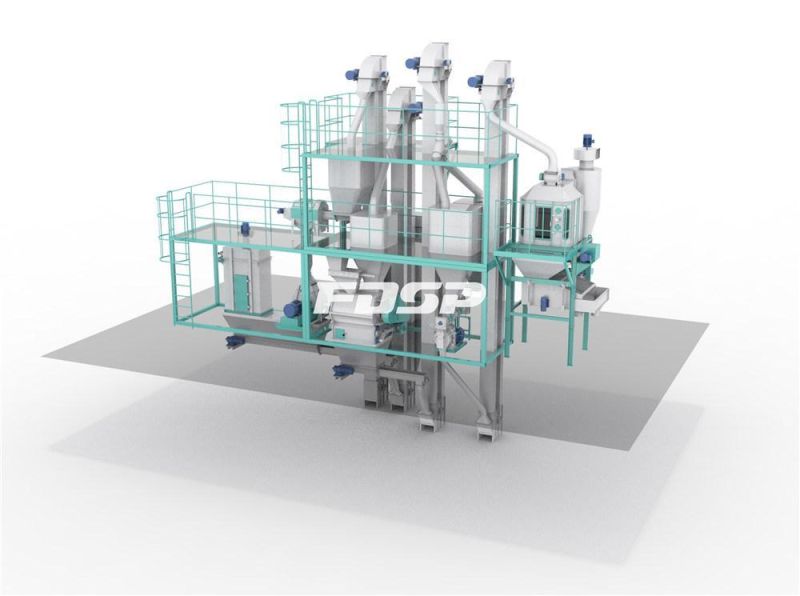 Energy Saving Livestock Feed Production Line for Sale