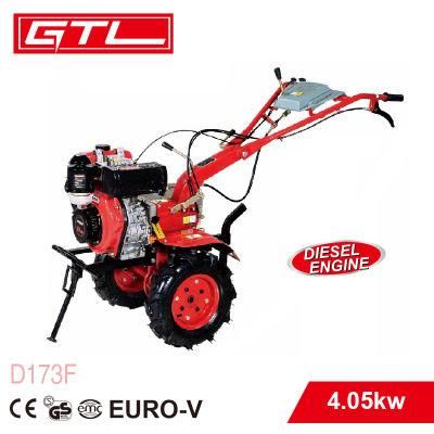 Agricultural Machinery 4-Stroke 4.05kw Diesel Rotary Tiller Rotavator Farm Power Tiller Cultivator