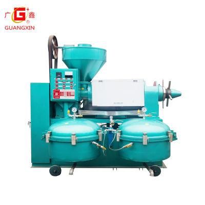 Guangxin 330kg/H Sunflower Coconut Groundnut Oil Milling Combined Oil Press with Air Pressure Filter Machine