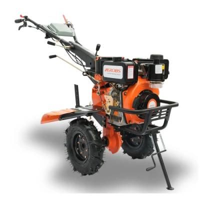 Aerobs 7HP 4 Stroke Belt Drive Agricultural Weeder/ Diesel Power Tillers /Garden Rotavator / Cultivator Tiller Machinery (BSD1050F)