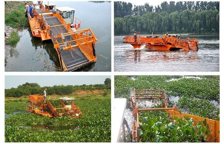 Garbage Salvage Lake Grass Water Hyacinth Harvester