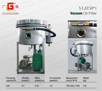 Stainless Steel 50kg/H Cooking Oil Filter Machine