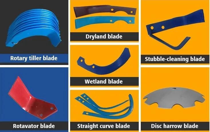 Agricultural Farm Machines Parts Kubota Harvester Rotary Rotavator Spare Cultivator Tiller Blades for Kubota Tractor Parts
