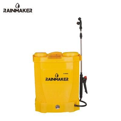 Rainmaker 20L Agriculture Electric Backpack 12V Yellow Sprayer