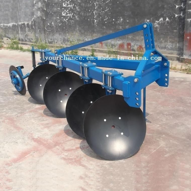 Tanzania Hot Sale 1ly-425 80-100HP Tractor Mounted Heavdy Duty Disc Plough in High Quality Material of Q235 Steel Frame 65mn Discs