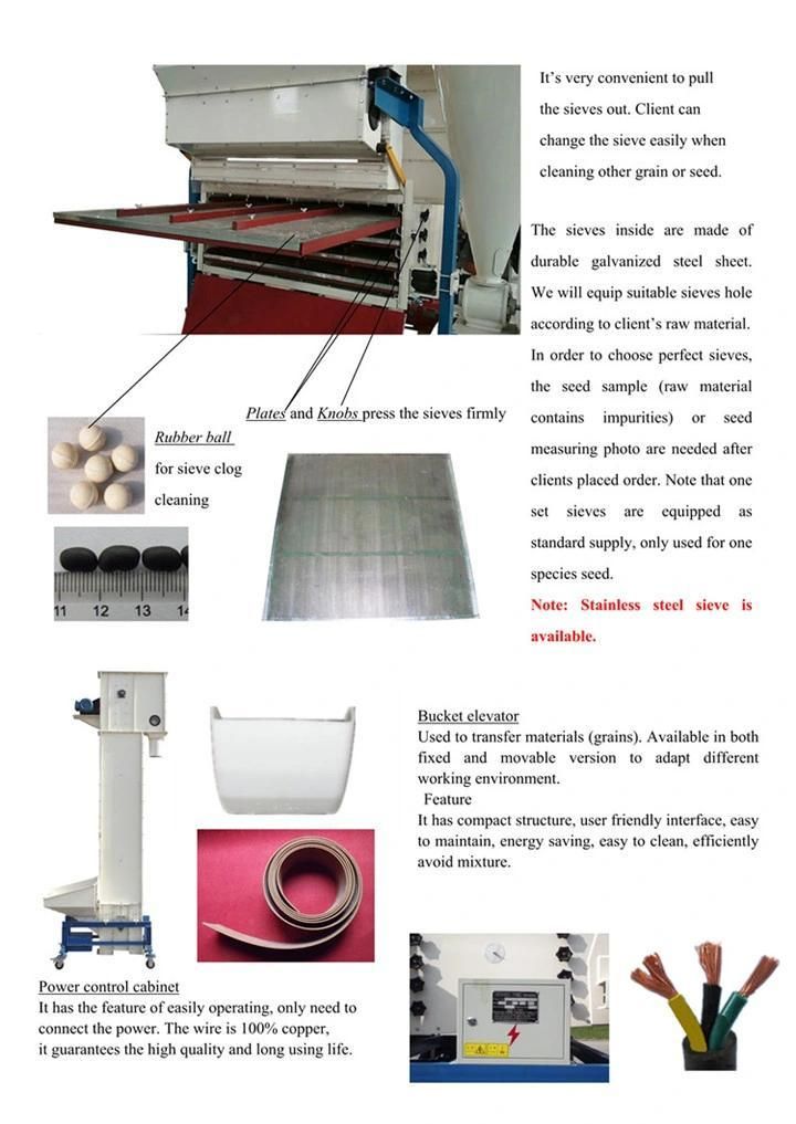 Bean Grain Pulses Sesame Seed Cleaning Machine