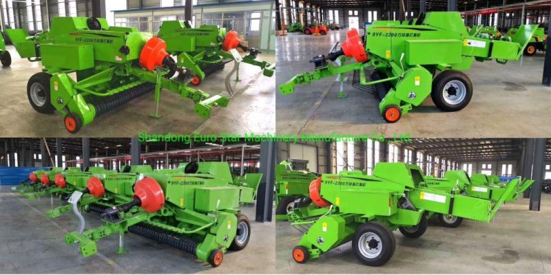 CE 9yf2200 Square Baler Round Hay Baler Mini Large Small Square Grass Straw Packing Machine Silage Baling Press Rectangular Farm Agricultural Machinery