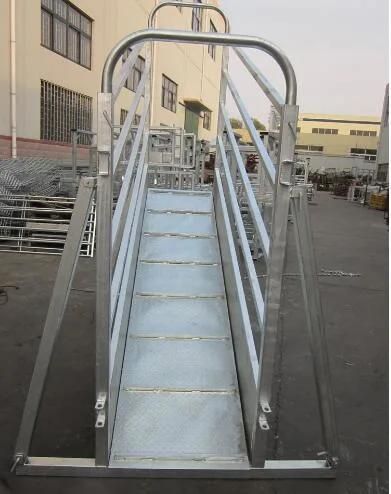 Adjustable Galvanized Cattle Chute Loading Ramp