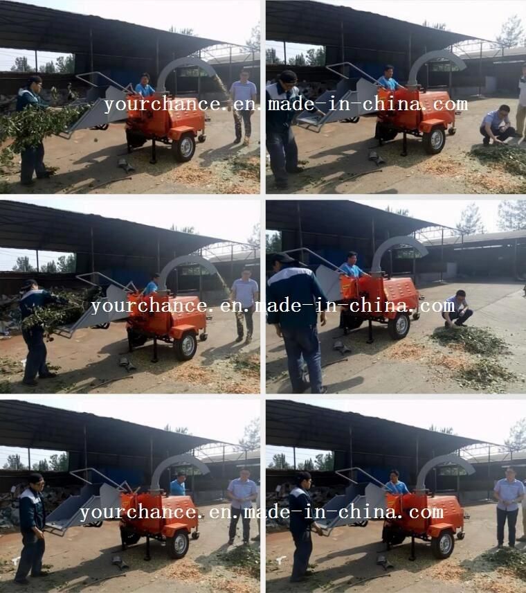 Factory Supply Forestry Machine Wc-18 18HP Selfpower China Cheap Hydraulic Feeding Wood Chipper