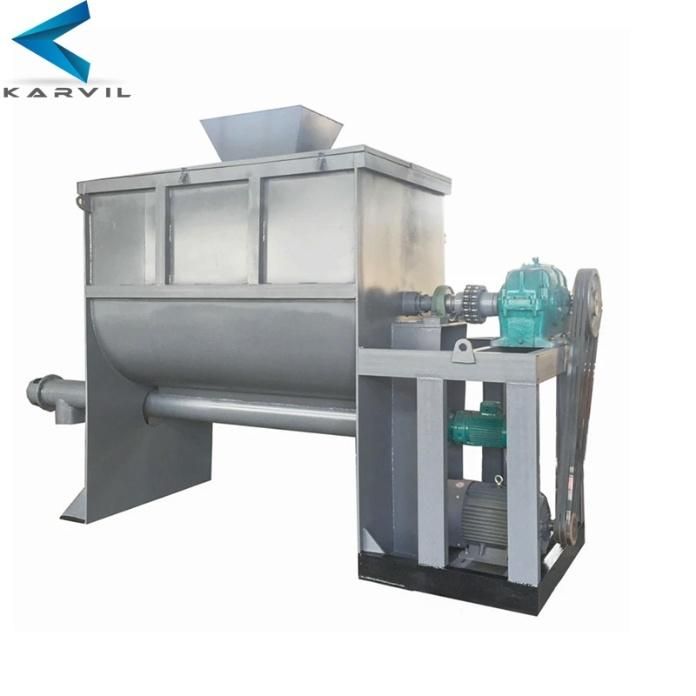 Horizontal Ribbon Blender Mixer for Compound Fertilizer 2000L