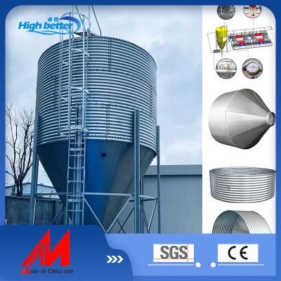 Poultry Chicken Farm Hot DIP Galvanized Feed Silo