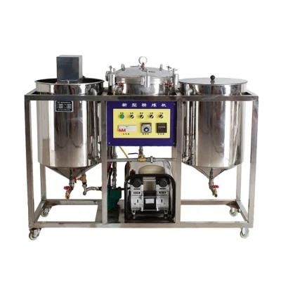 Soybean Sunflower Coconut Olive Almond Cocoa Butter Walnut Cooking Oil Refining Machine with CE Certification