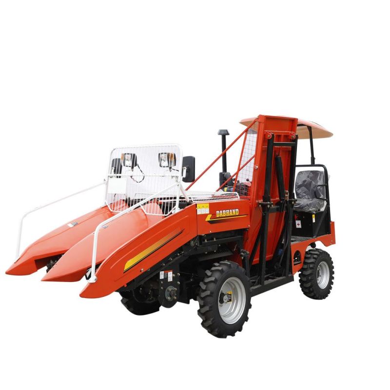 Corn Harvester 2 Lines, 4WD Propeller Combines Corn Harvester