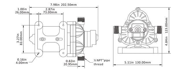 Seaflo Electric High Pressure 12V DC Water Pump Price List