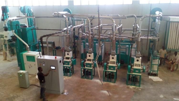 20t Maize Mill Plant Maize Meal Grits Milling Machines